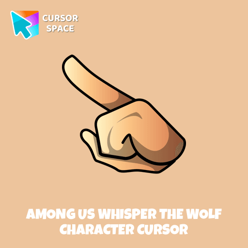 Among Us Whisper the Wolf Character cursor